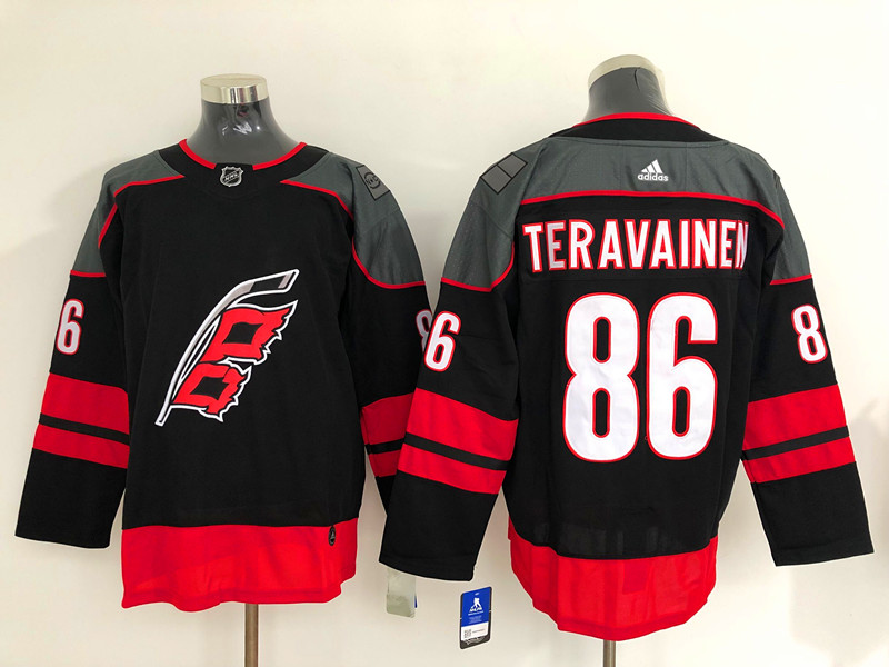 Men's Carolina Hurricanes Teuvo Teravainen #86 Black Jersey